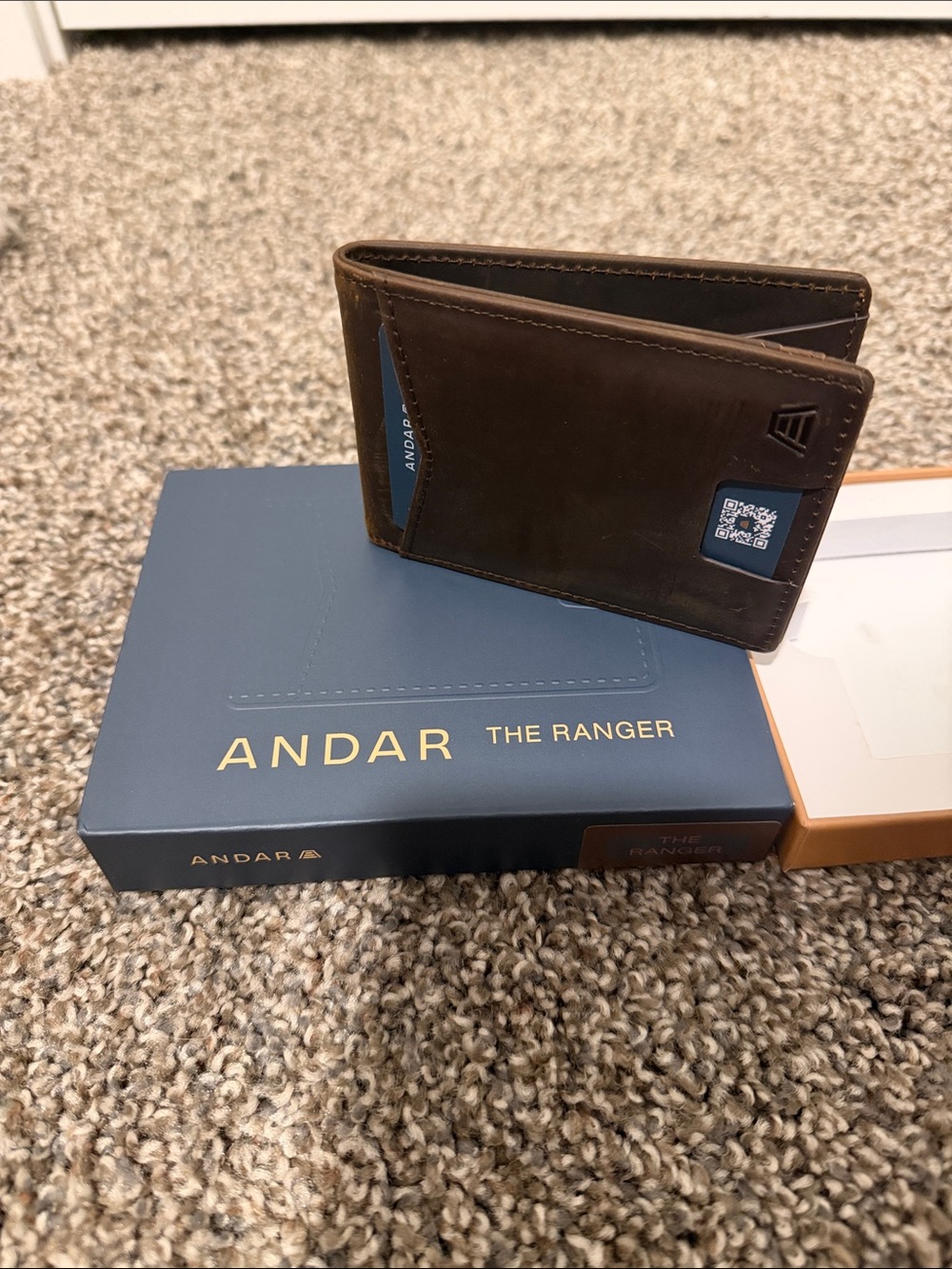 Andar The Ranger Brown Leather Card & Key Wallet